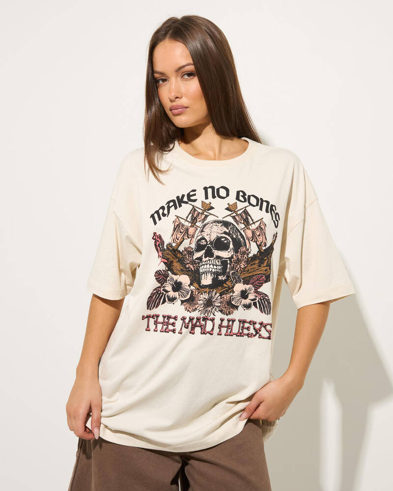 The Mad Hueys Make No Bones Oversized T-Shirt for Womens