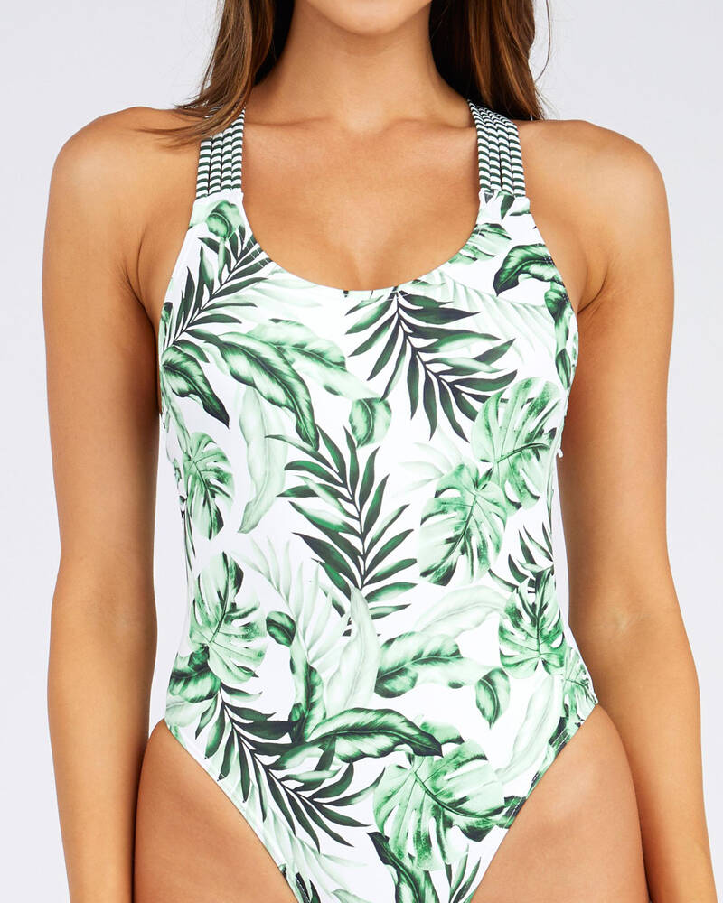 Kaiami Emerald Palms One Piece Swimsuit for Womens