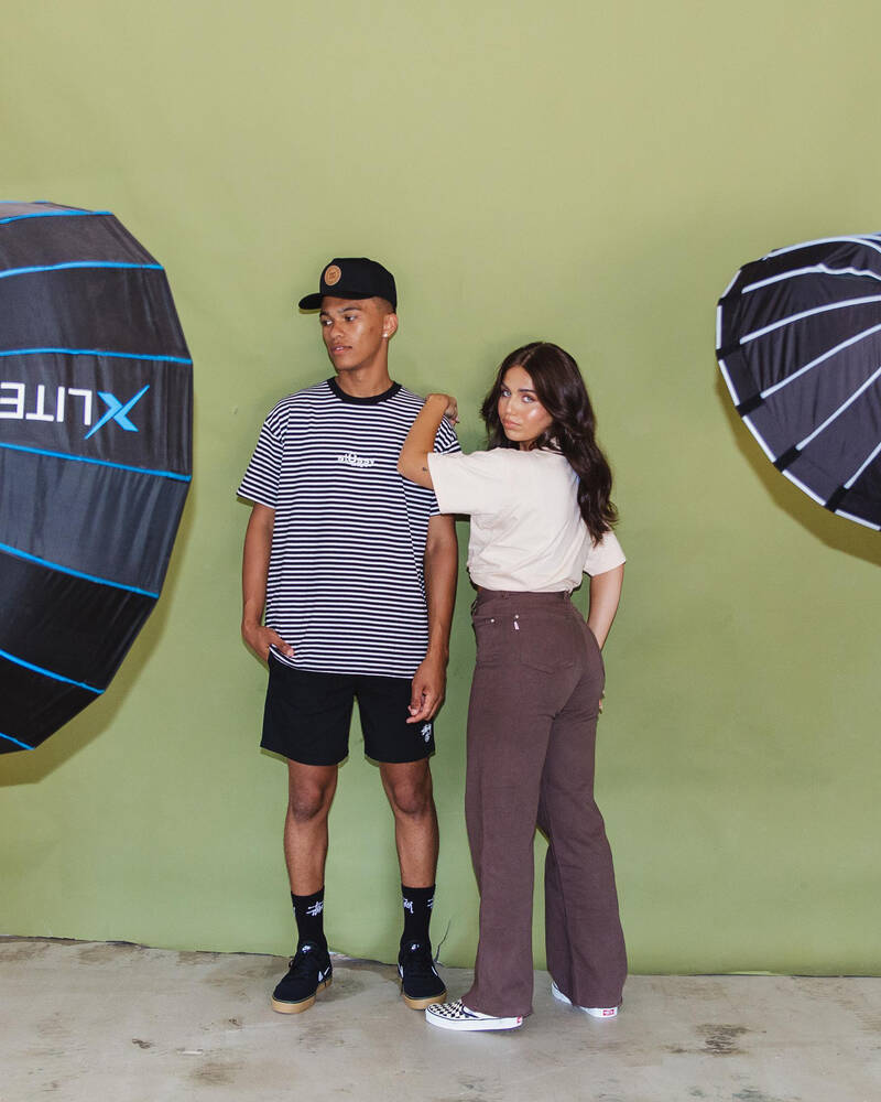 Stussy Designs Yarn Dye T-Shirt for Mens