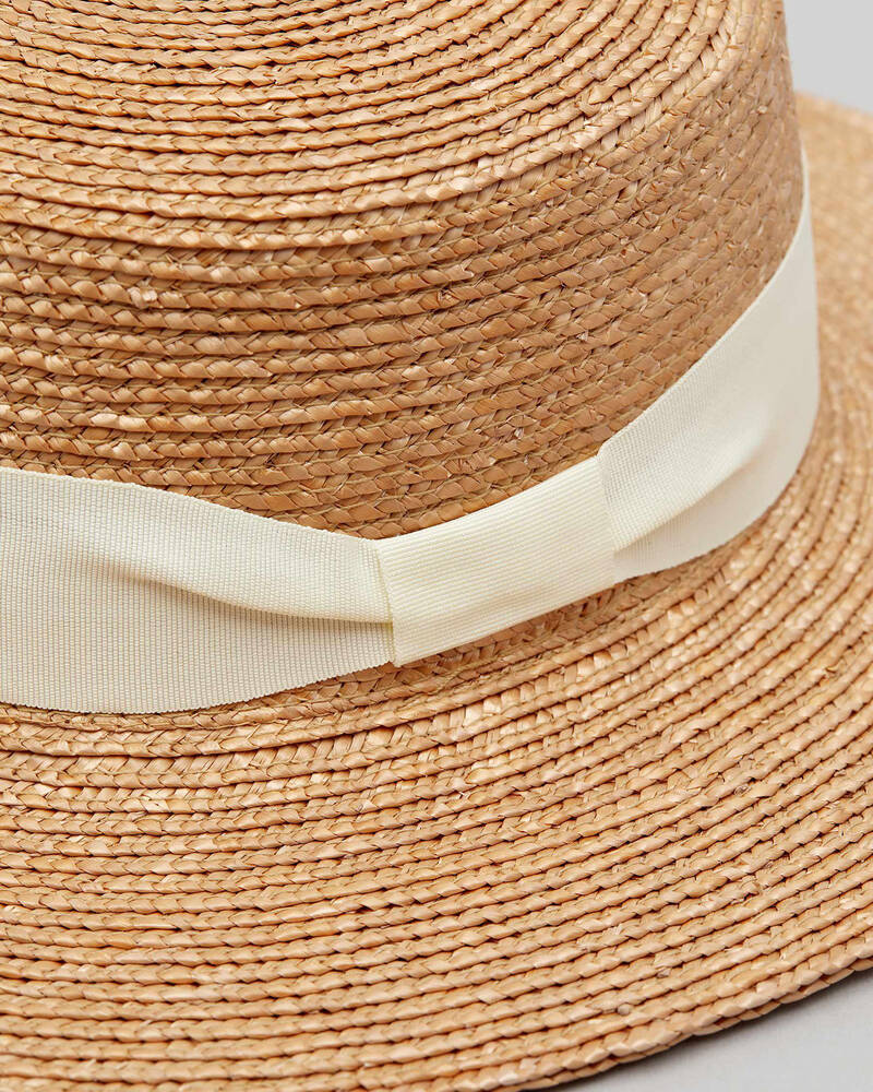 Mooloola Summer Boater Hat for Womens image number null