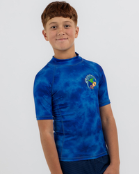 Sanction Boys' Shred Short Sleeve Rash Vest for Mens image number null