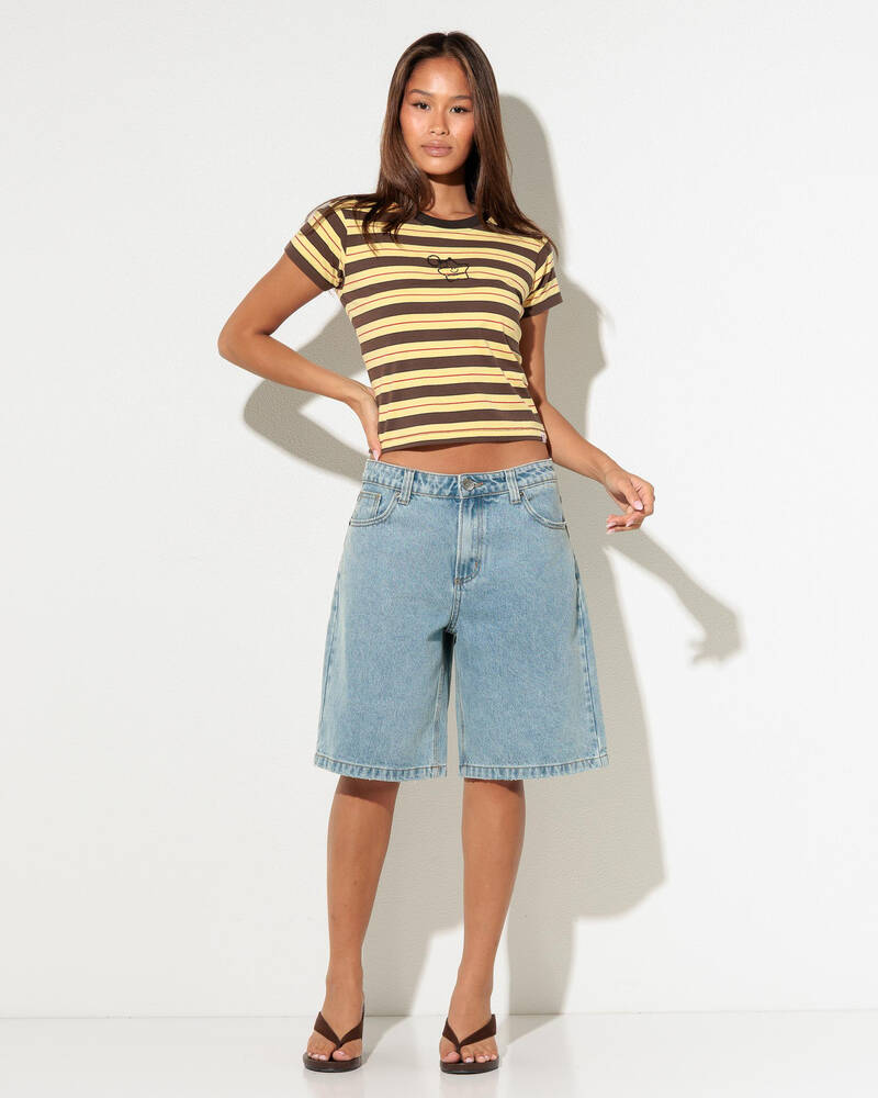 Worship Supplies Supernova Stripe Teeny Tee for Womens