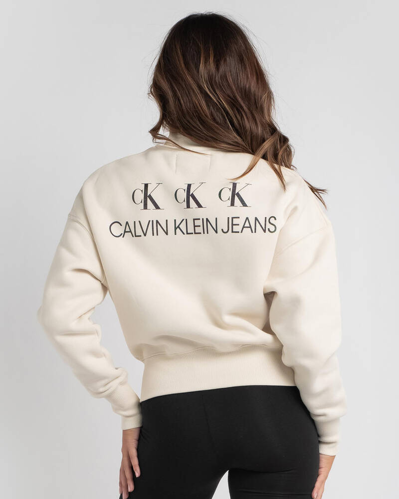 Calvin Klein Reflective Logo Sweatshirt for Womens