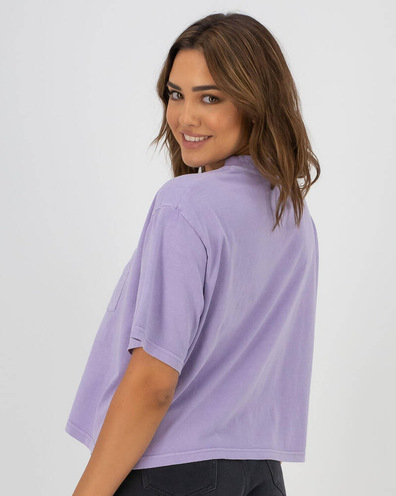 Stussy Designs Pocket Boxy Tee for Womens