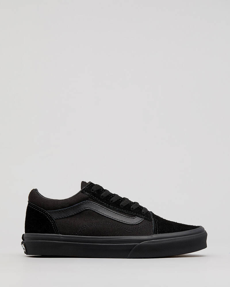 Vans Kids' Old Skool Shoes In Black/black - Fast Shipping & Easy ...