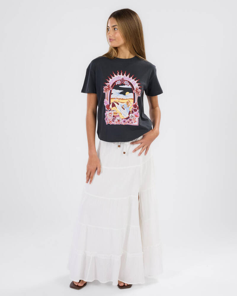 Rip Curl Girls' Costa Del Sol Band T-Shirt for Womens