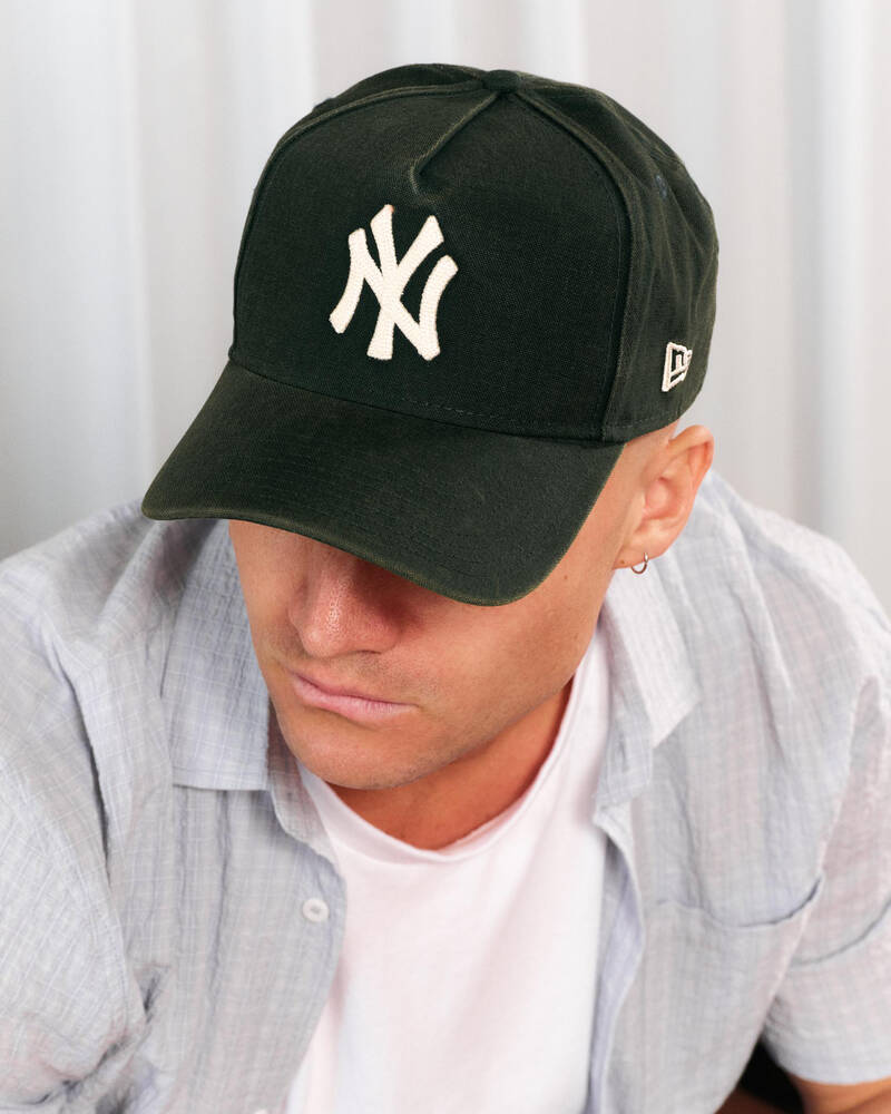 New Era New York Yankees 9Forty A-Frame Seasonal Washed Canvas Cap for Mens