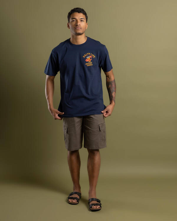 Salty Life Crushing Tinnies T-Shirt for Mens