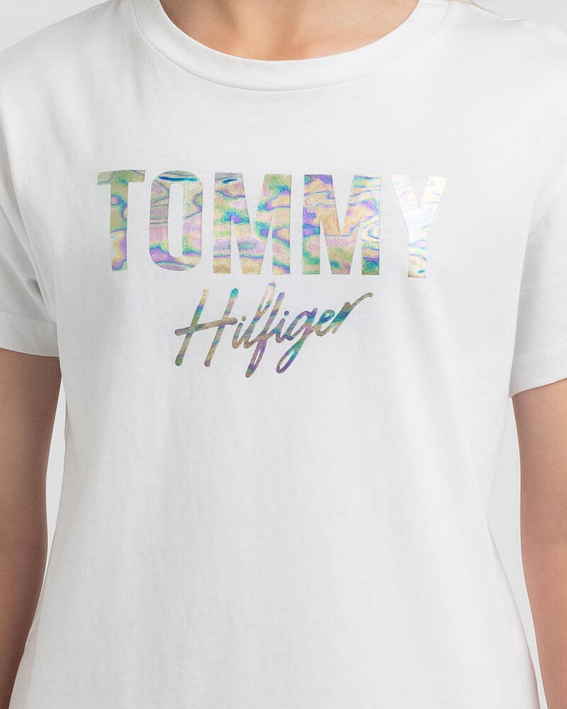 Tommy Hilfiger Girls' Tommy Foil T-Shirt for Womens