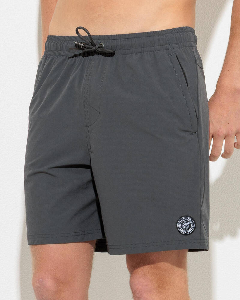 Salty Life Elemental Elastic Waist Shorts for Mens