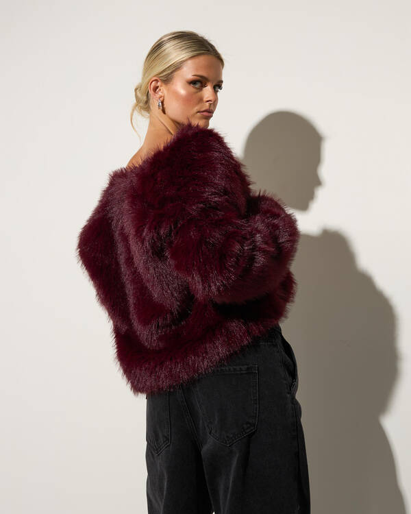 Ava And Ever Harlow Faux Fur Jacket for Womens