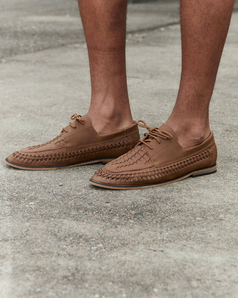 Lucid Seek Woven Lace-Up Shoes for Mens