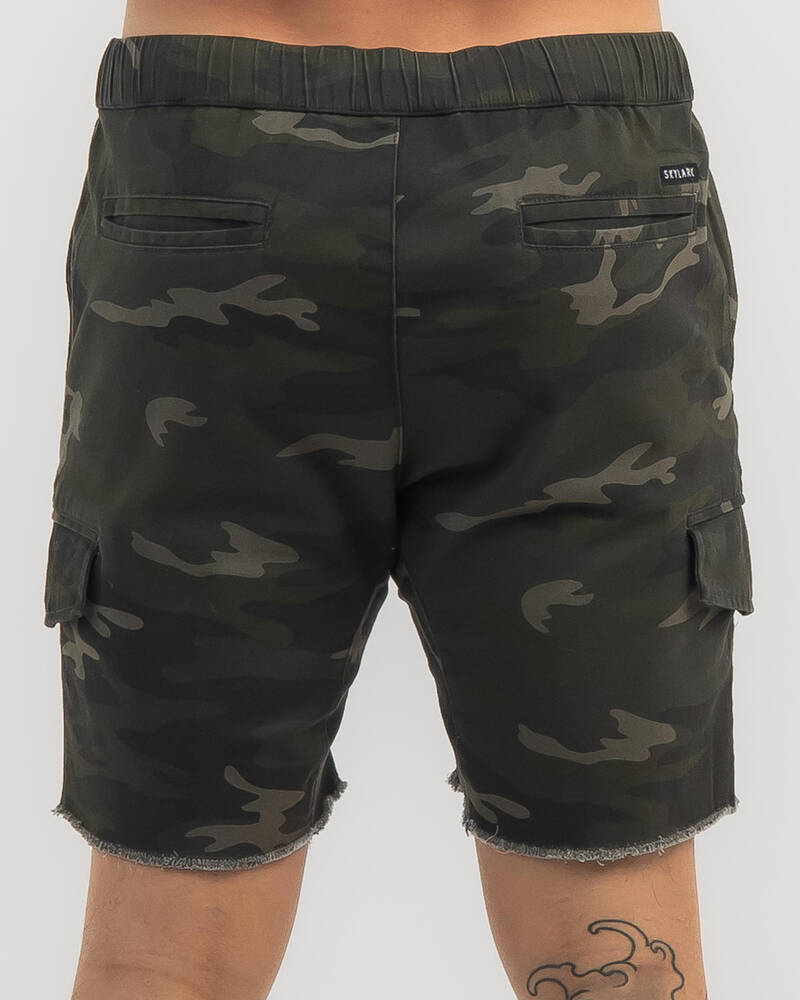 Skylark Anchorage Elastic Waist Shorts for Mens