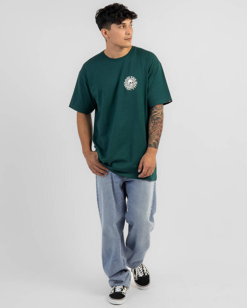 Vans Floral Skull Short Sleeve T-Shirt for Mens