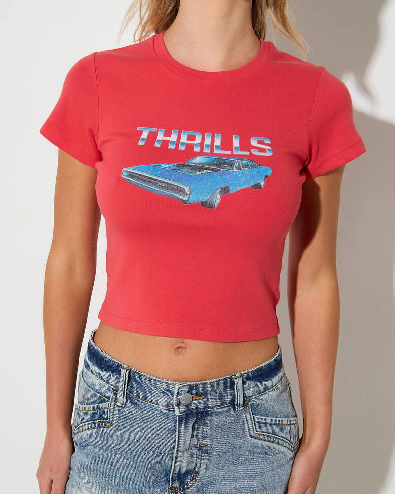Thrills Infinite Horsepower Mini Tee for Womens