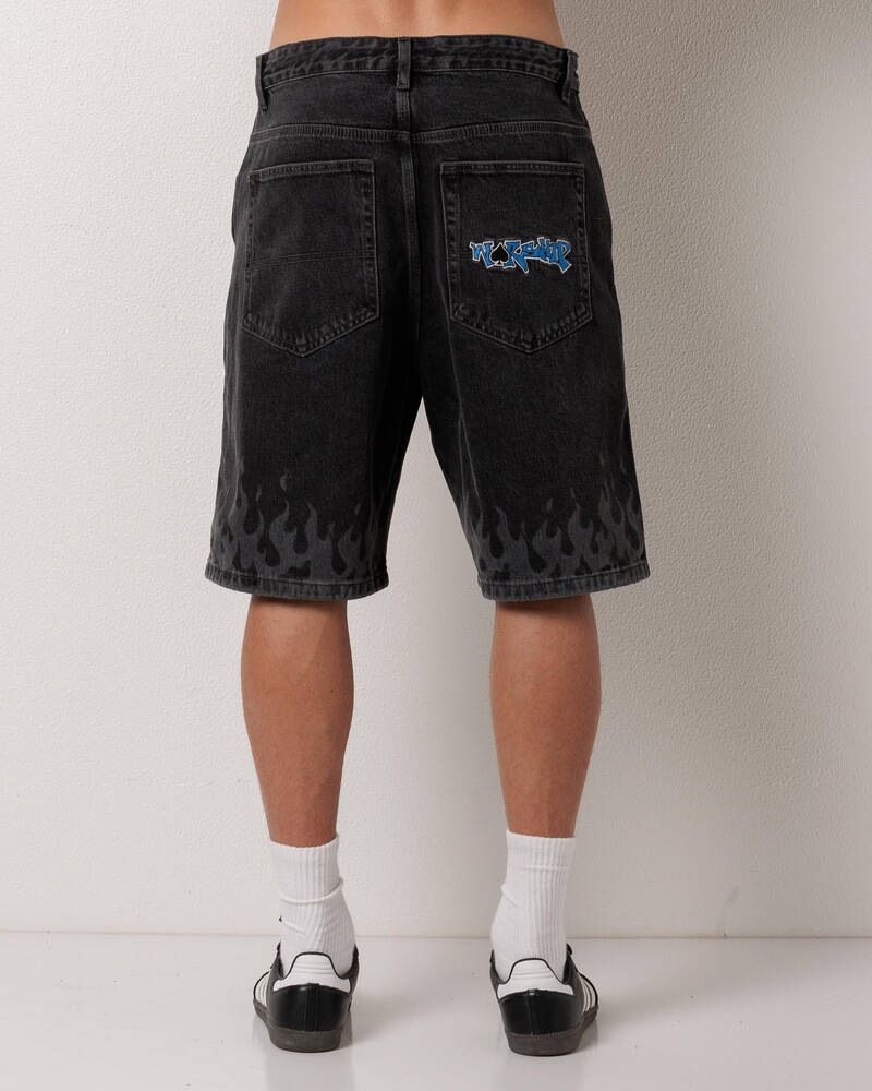 Worship Supplies Playa Big Dawg Jean Shorts for Mens