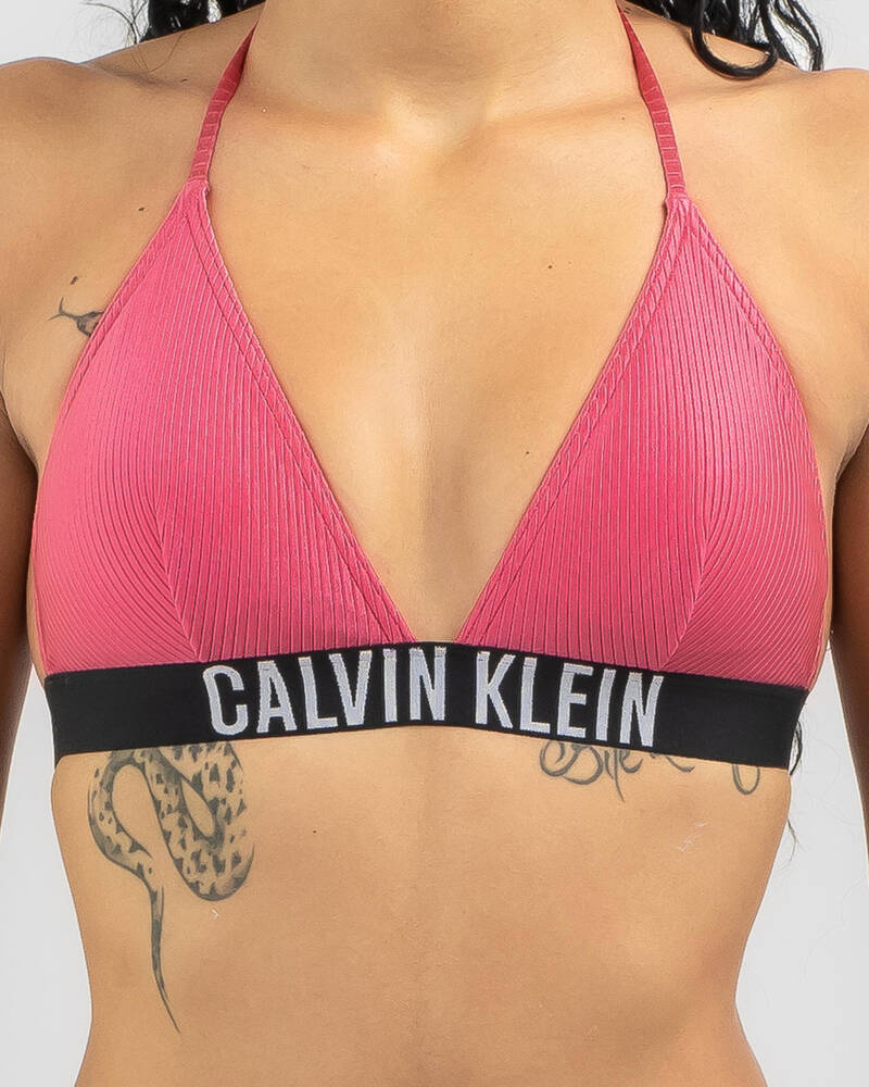 Calvin Klein Fixed Triangle Bikini Top for Womens