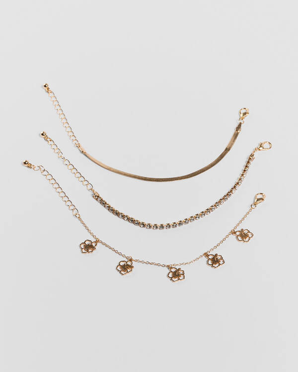 Karyn In LA Hibiscus Charm Bracelet Pack for Womens