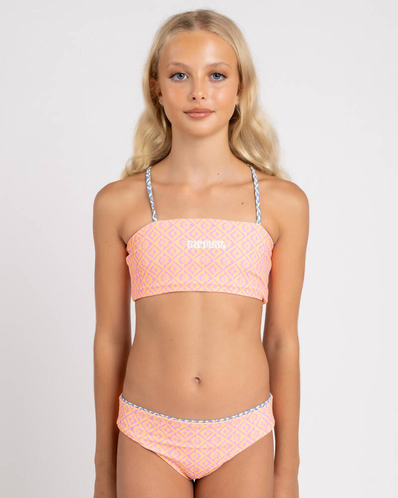 Rip Curl Girls' Island Bliss Reversible Bikini Set for Womens