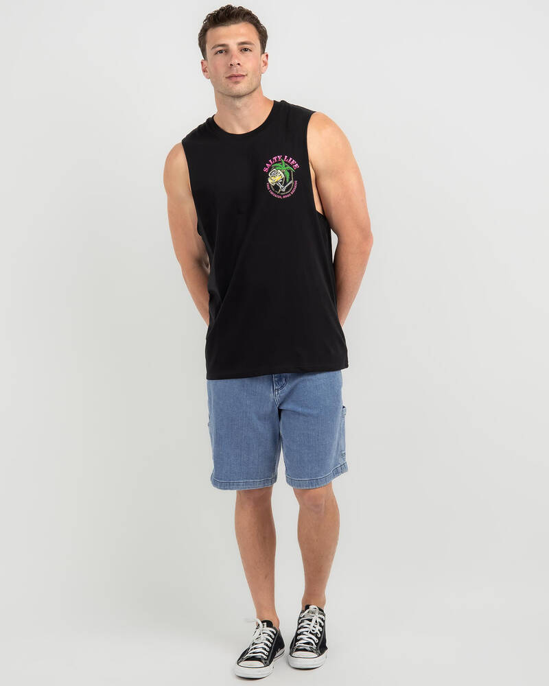 Salty Life Skull Duggery Muscle Tank for Mens