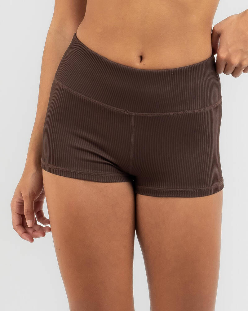 Kaiami Ashton Rib Shortie Bikini Bottom for Womens