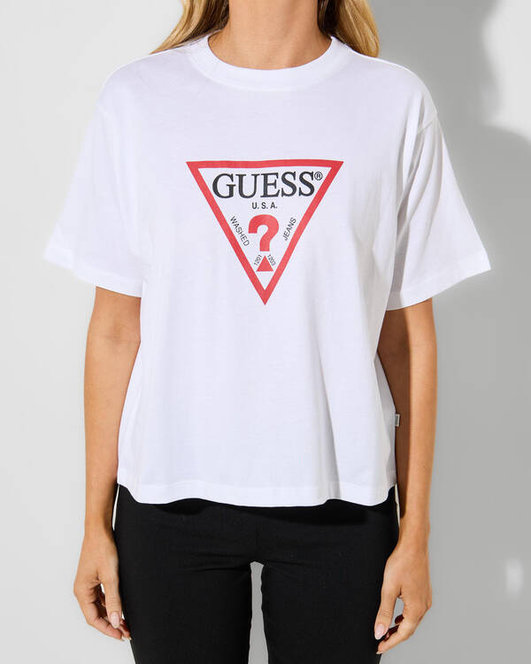 GUESS Boxy Iconic T-Shirt for Womens