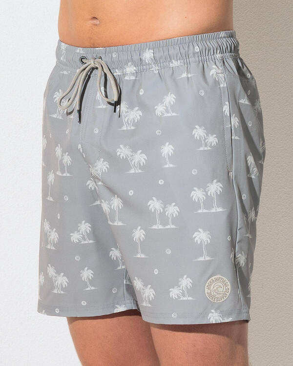 Jacks Palm Grove Elastic Waist Board Shorts for Mens