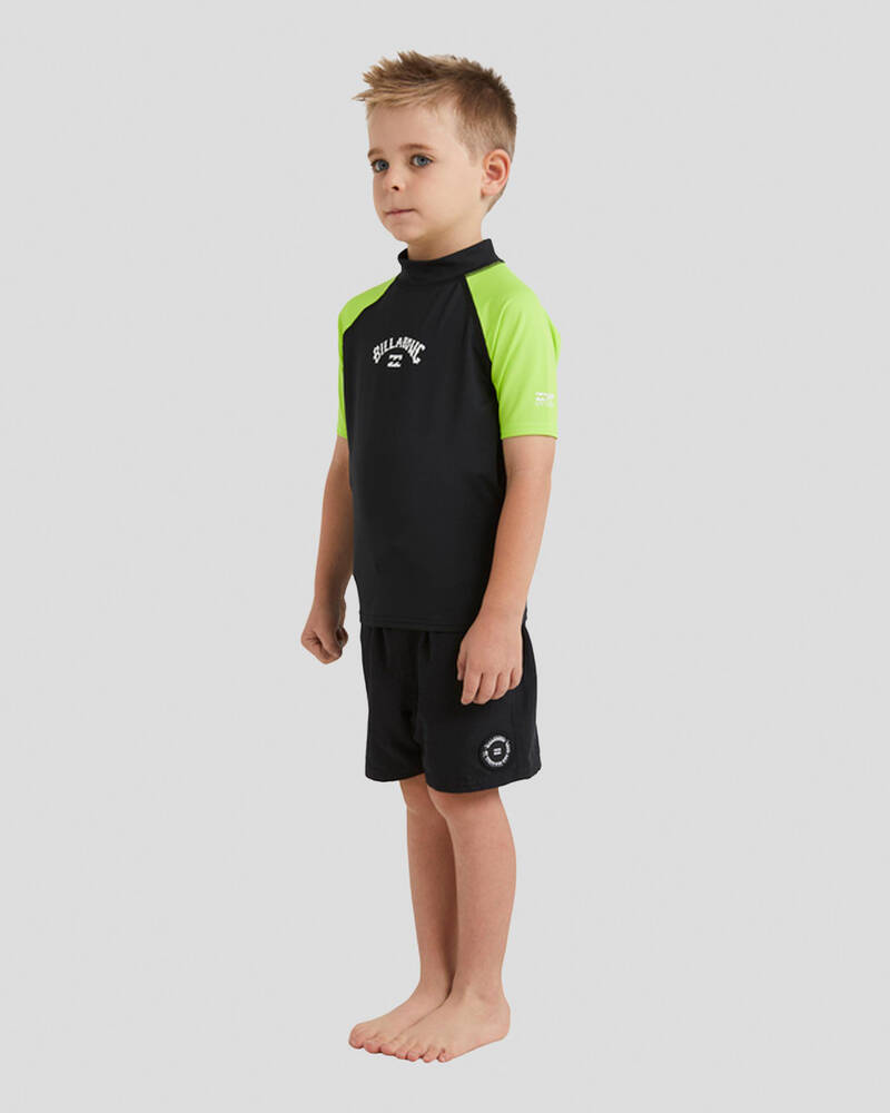 Billabong Toddlers' Groms All Day Arch Short Sleeve Wet Shirt for Mens