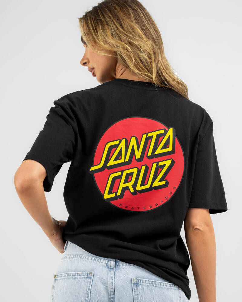 Santa Cruz Classic Dot Chest T-Shirt for Womens