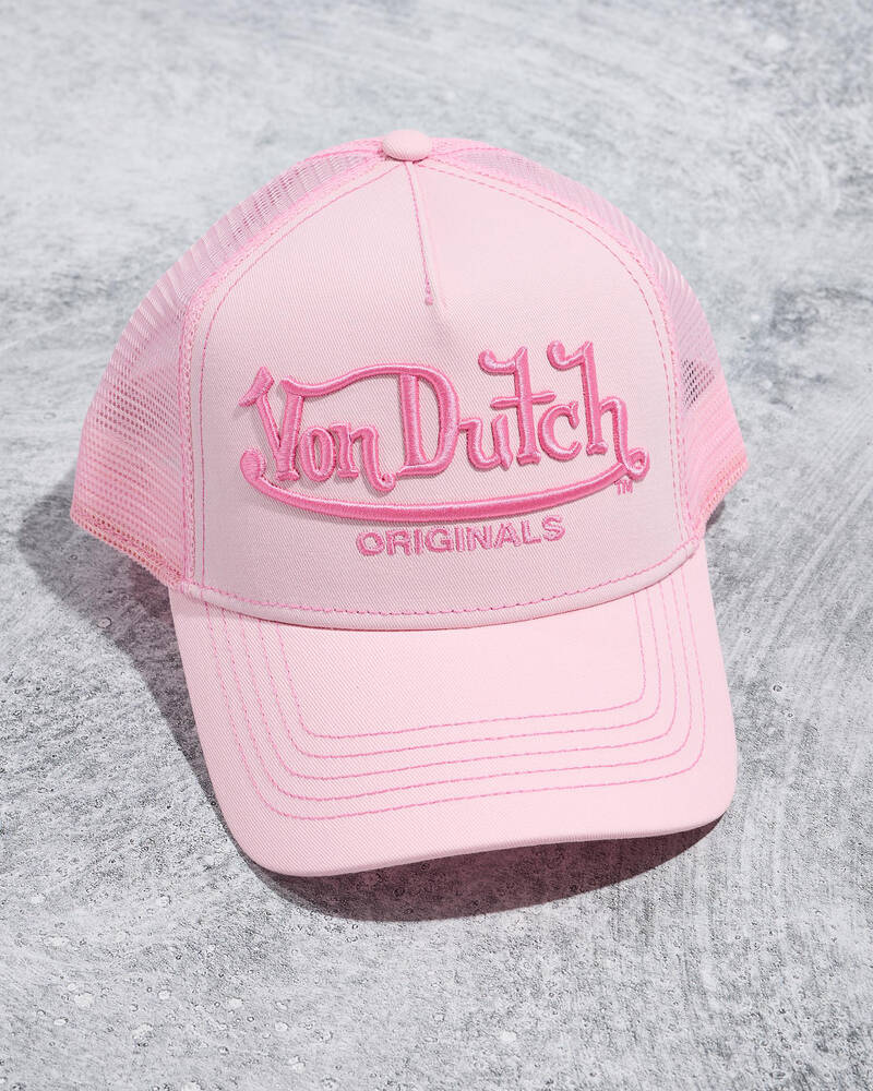 Von Dutch Big Signature Trucker Cap for Unisex