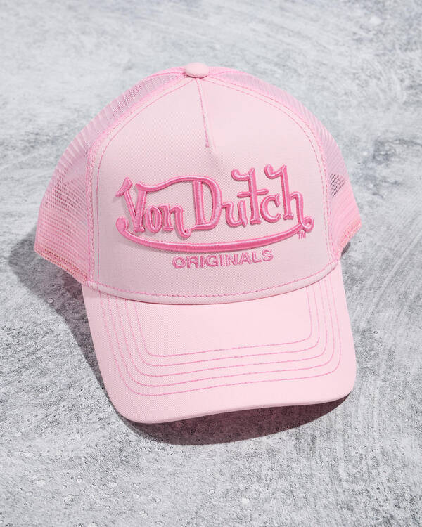Von Dutch Big Signature Trucker Cap for Unisex
