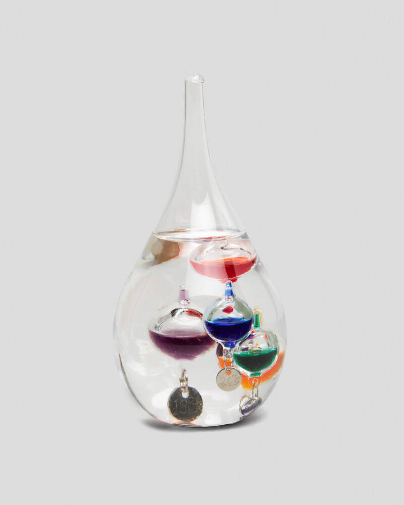 Get It Now Raindrop Galileo Thermometer for Unisex