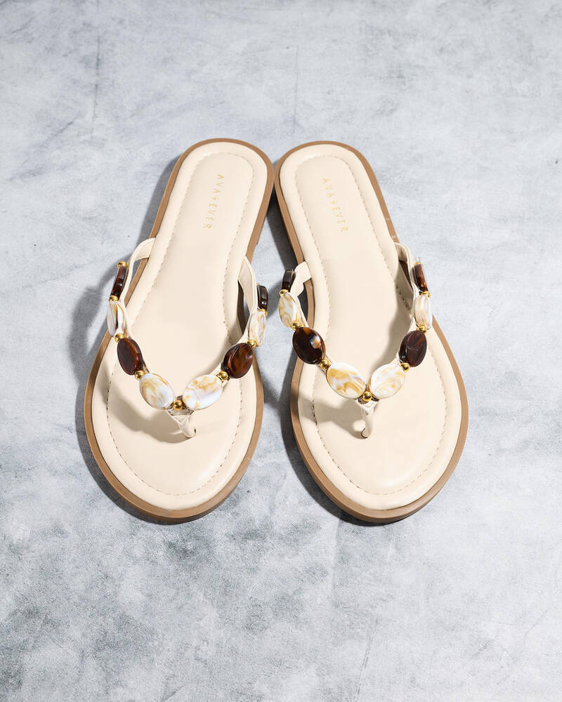 Ava And Ever Onyx Thong Sandals for Womens