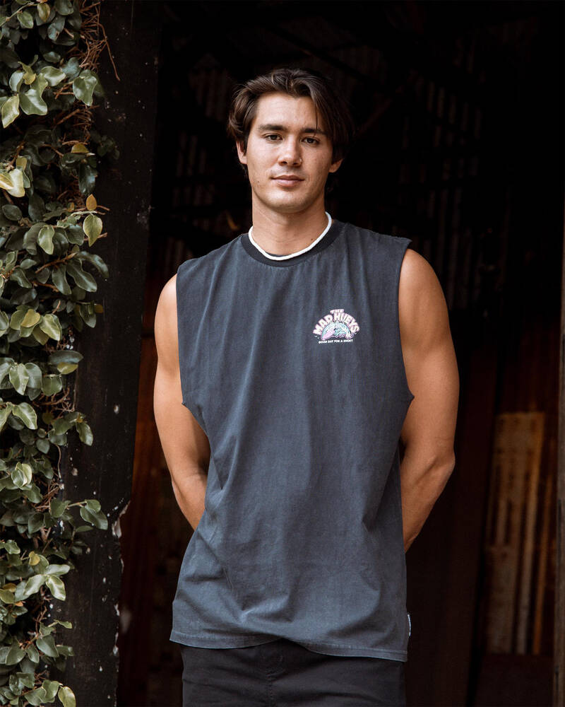 The Mad Hueys Shoey Wave Muscle Tank for Mens