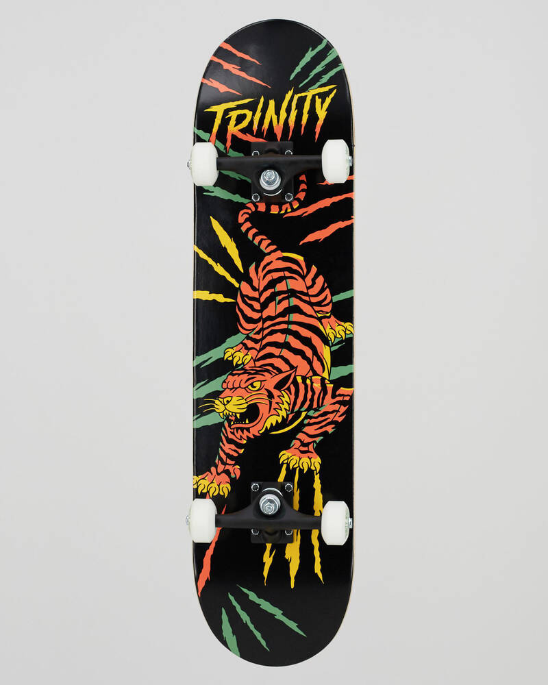 Trinity Distributions Complete 8.0" Tiger Black Skateboard for Mens