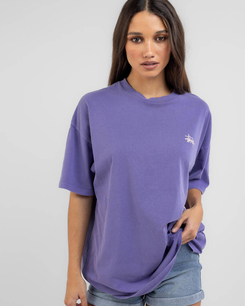 Stussy Graffiti Pigment Relaxed T-Shirt for Womens