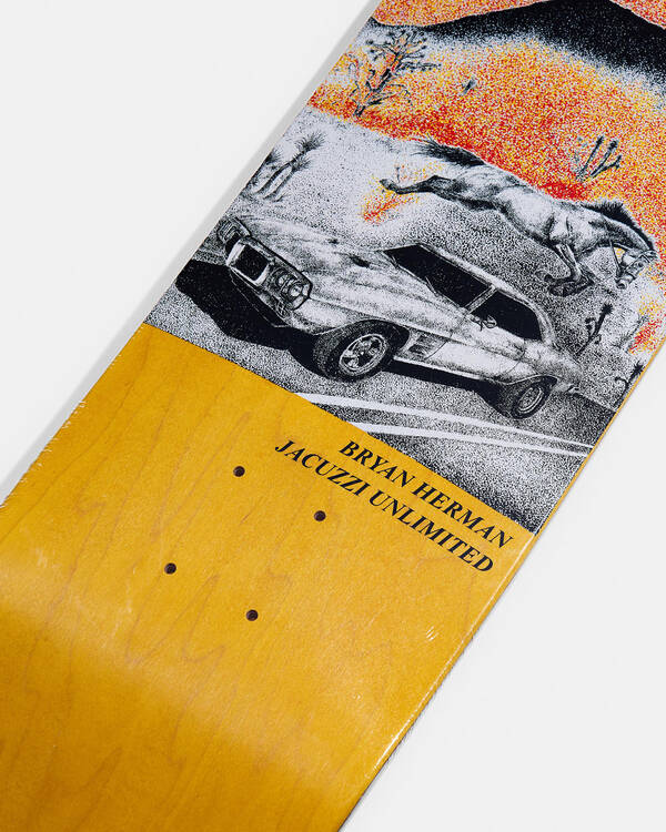 Jacuzzi Unlimited Bryan Herman Fire Bird EX7 8.25" Skateboard Deck for Unisex