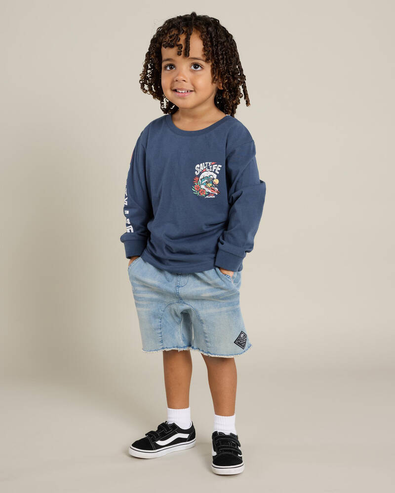 Salty Life Toddlers' Ferocious Long Sleeve T-Shirt for Mens