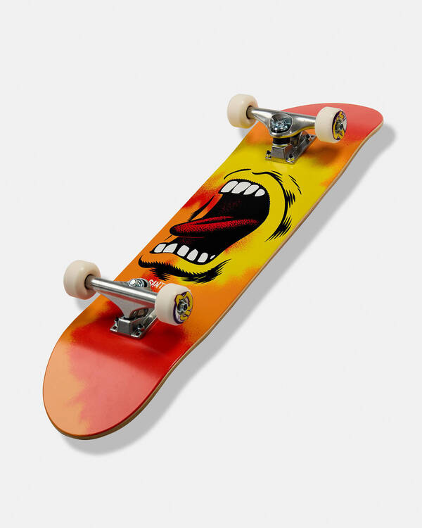 Santa Cruz Big Mouth Flame Full 8.0" Complete Skateboard for Unisex
