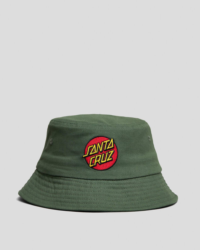 Santa Cruz Boys' Classic Dot Patch Bucket Hat for Mens