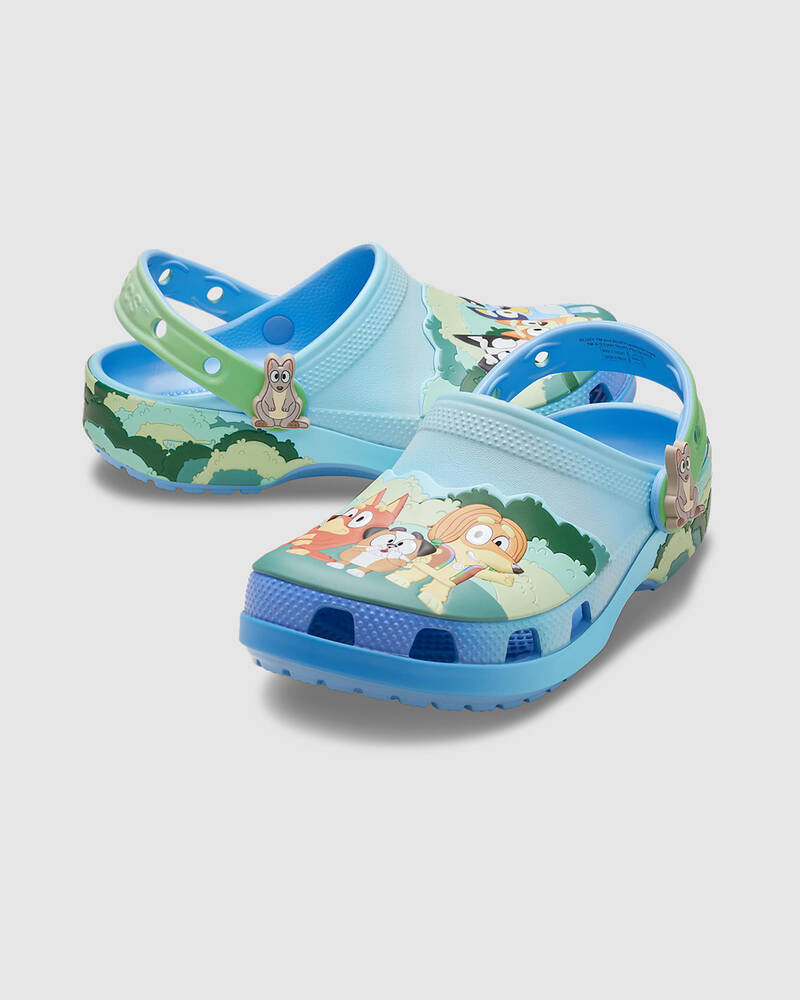 Crocs Toddlers' Classic Bluey Multi Clogs for Unisex