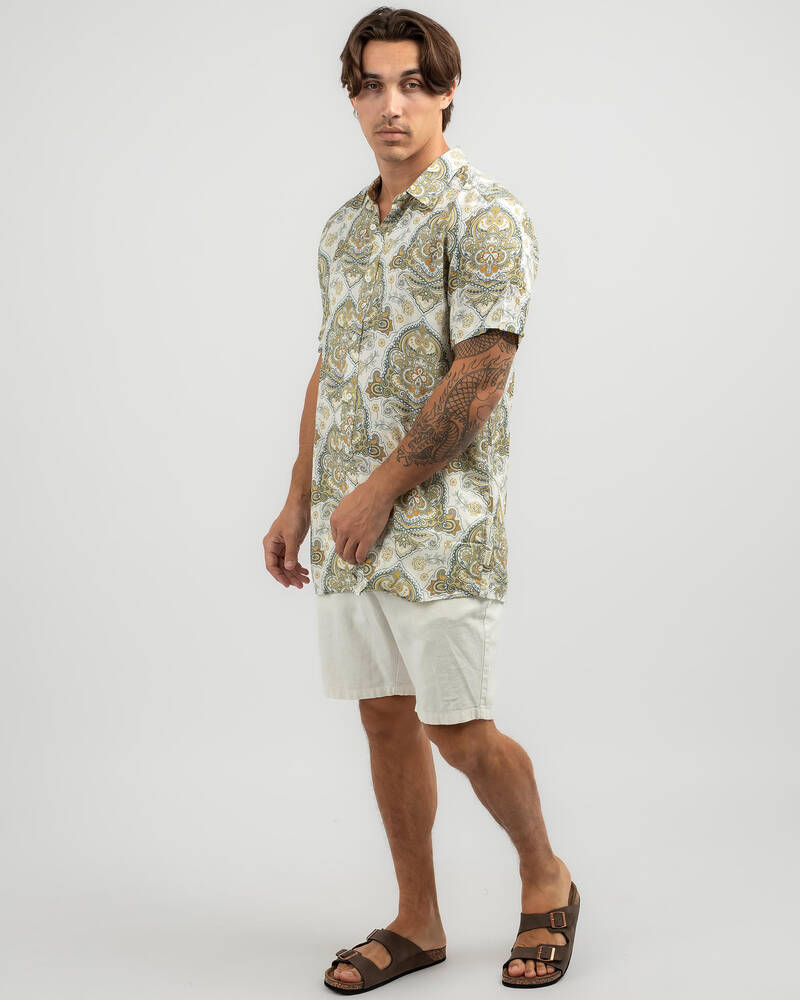 Lucid Ornament Short Sleeve Shirt for Mens