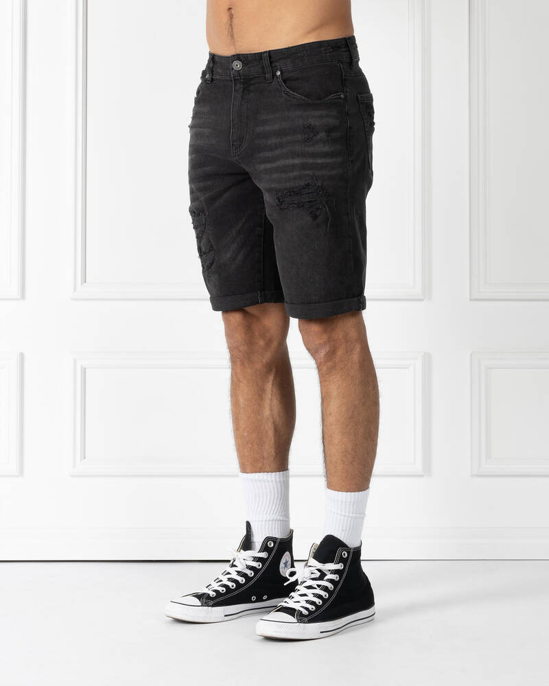 Lucid Venice Denim Walk Shorts for Mens