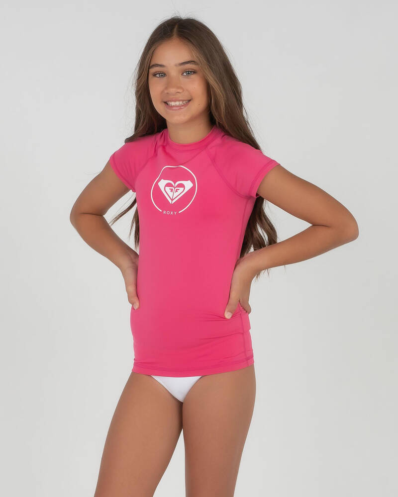 Roxy Girls' Beach Classics Short Sleeve Rash Vest for Womens
