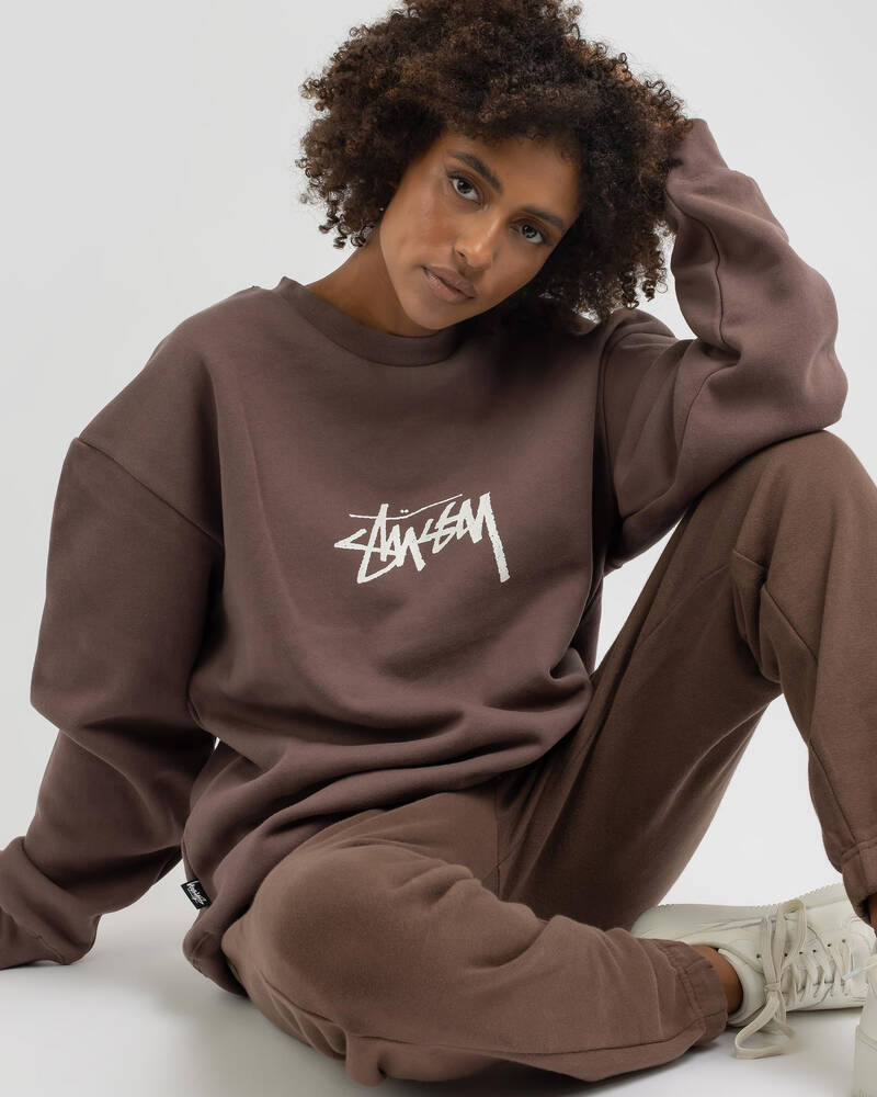 Stussy Stock Boyfriend Sweatshirt for Womens