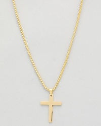 REPUBLIK Gold Cross Chain Necklace for Mens image number null