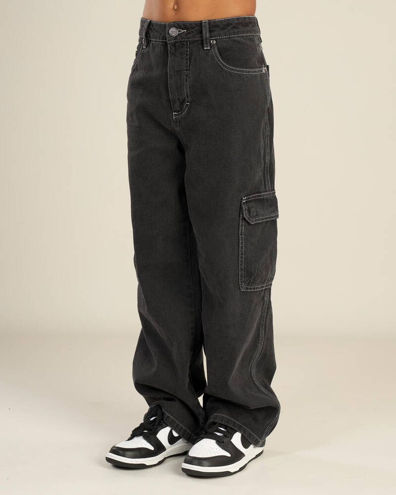 Santa Cruz Boys' Reverse Dot Patch Denim Jeans for Mens