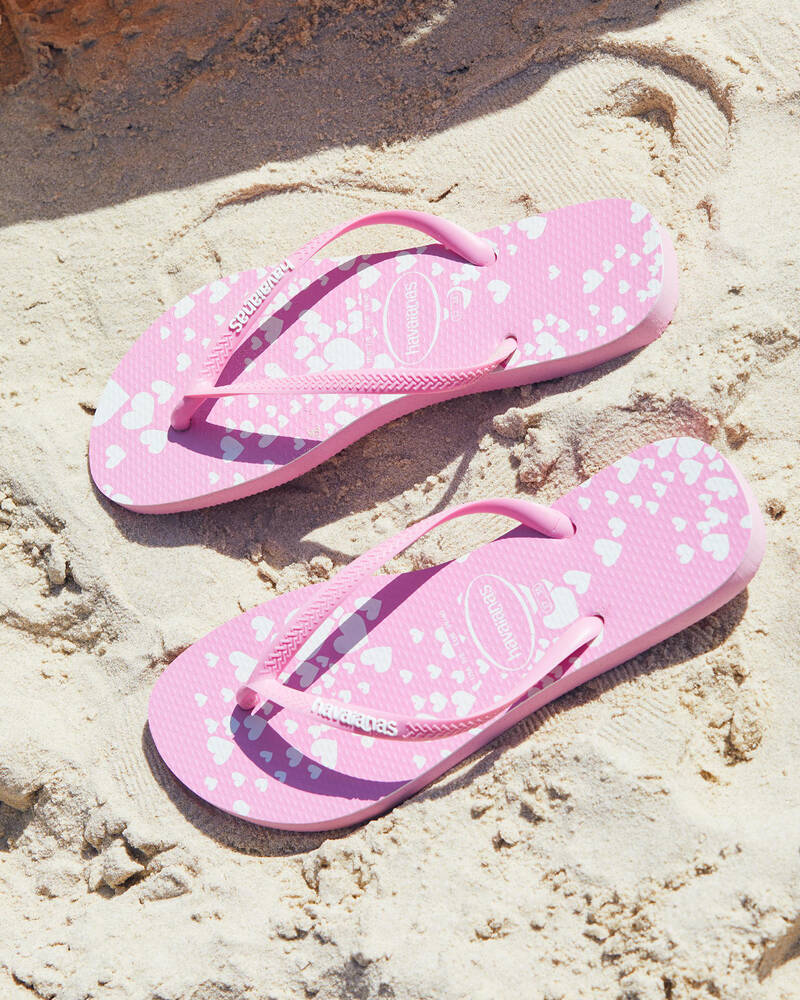 Havaianas Slim Mini Hearts Thongs for Womens