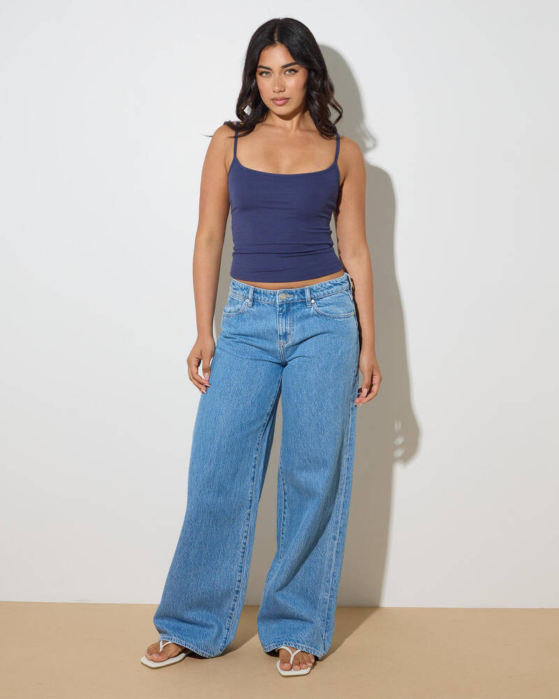 Wrangler Low Farrah Super Baggy Jeans for Womens
