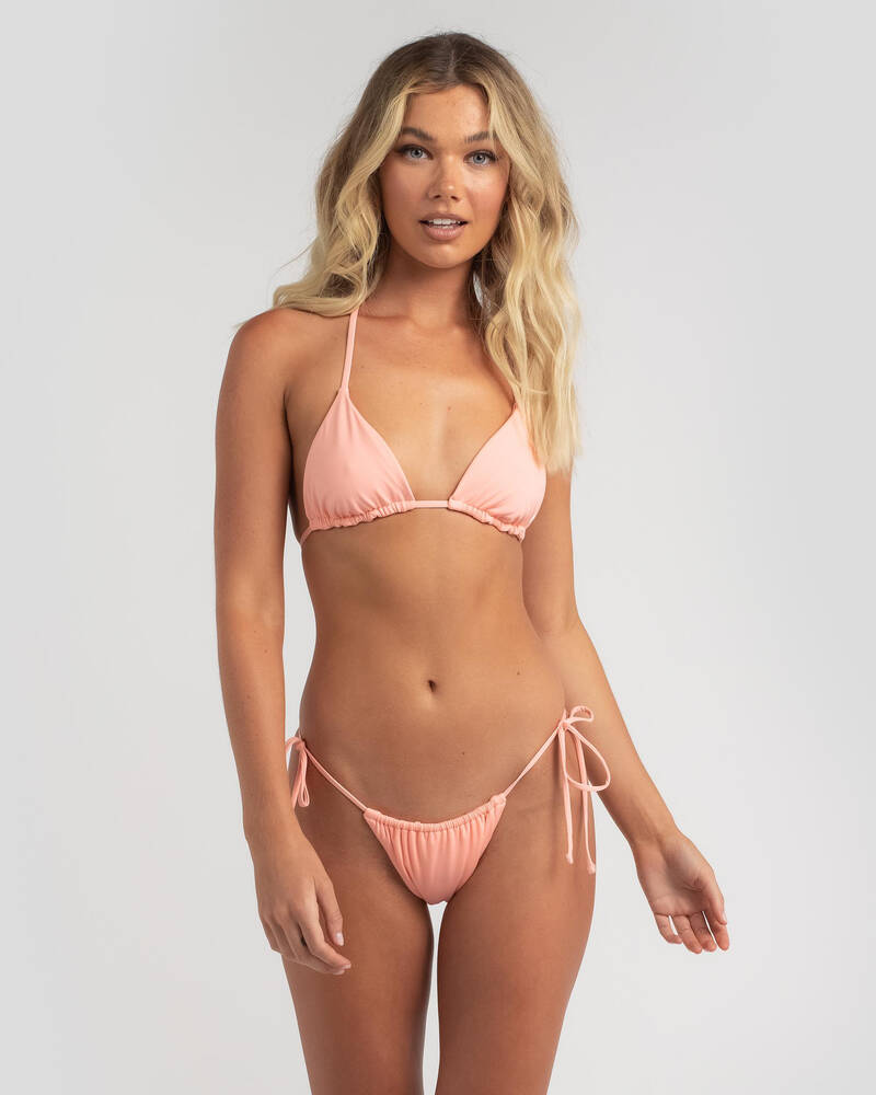 Hurley Solid Itsy Bitsy Bikini Top for Womens